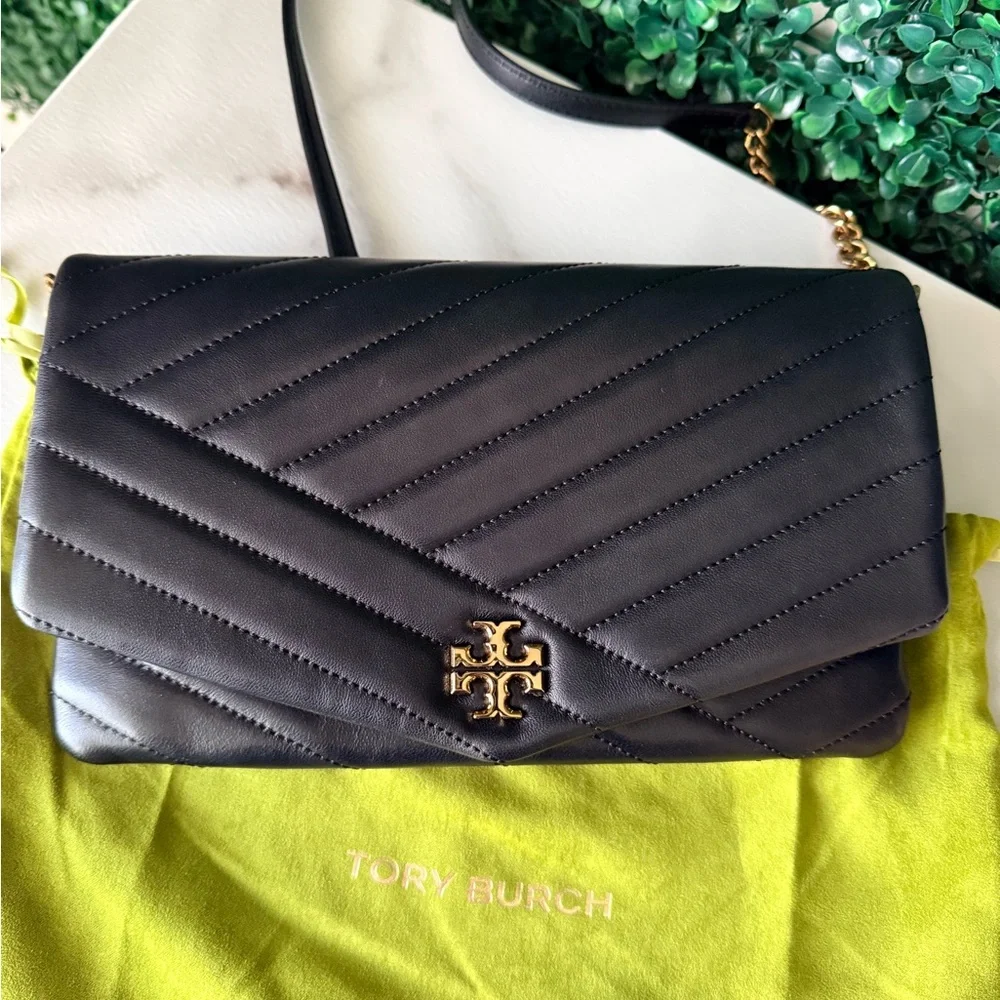 Tory Burch Black Quilted Kira Shoulder Bag